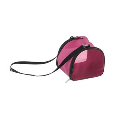 Imagem de Ｂｅｓｇａ Hamster Carrier Bag Travel Carrier Zipper portátil Bolsa de portador de animais portátil Pouca de Índia por porquinho portador para coelhos, Rosa
