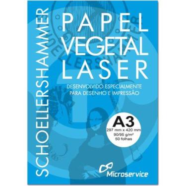 Imagem de Papel Vegetal A3 90/95G 297X420MM Pacote com 50 Folhas - Microservice