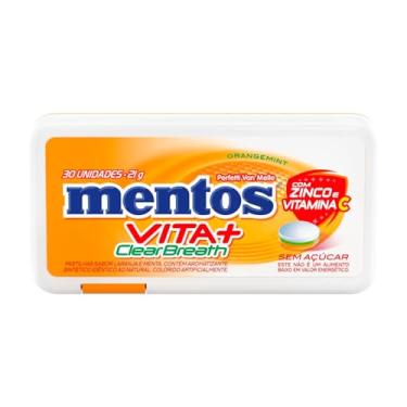 Imagem de Pastilhas, Mentos, Clear Breath Vita+, Sem Açúcar, Sabor de Laranja - 21g | 30 Unidades