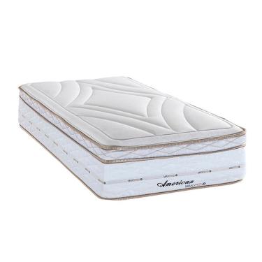 Imagem de Colchão Solteiro 88 Meca American Maxspring D28 com Mola 88x188 Branco - Herval