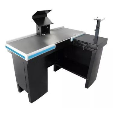 Imagem de Checkout Caixa De Supermercado 1,30 C/ Furação Balança Amapá Cor Preto