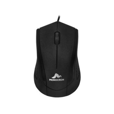 Imagem de Mouse Com Fio Mn232 Preto 1.5m Dpi 1000 - Monocron