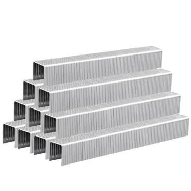 Imagem de SITLDY Grampos de aço inoxidável T50 304 para serviço pesado, 1340 unidades, comprimento 9/40.6 cm, calibre A11 20 para grampeador elétrico pneumático