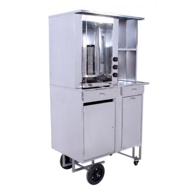 Imagem de Carrinho de Churrasco Grego R2 com Baú de Mantimentos e Caixa 66433