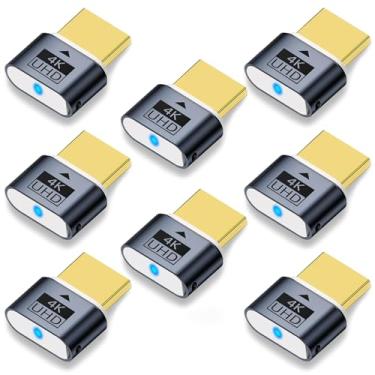 Imagem de FASTELECTRIC Interface HDMI plugue analógico 4K display emulador host display disco funciona melhor interface HDTV adaptador enganador compatível com Windows Mac OSX Linux suporte 4kx2k 2160p 1080p