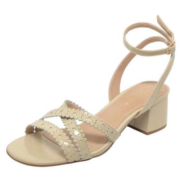 Imagem de Sandália Feminino Salto Medio Conforto elegante Lia Line