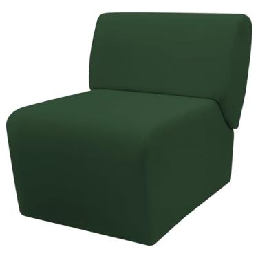 Imagem de Poltrona Decorativa Para Sala Recepção Manicure Consultório Zoe Suede (Verde)