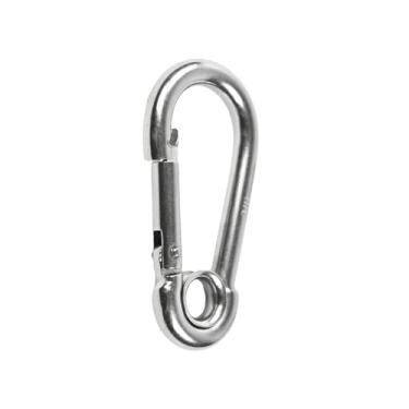 Imagem de MARINE CITY Mosquetão de aço inoxidável 316 de 6,9 cm com anel, para escalada, pesca, caminhadas (1 peça)