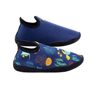 Imagem de Kit 2 Sapatilha Hibrida Aquática Infantil para Natação Praia-Unissex