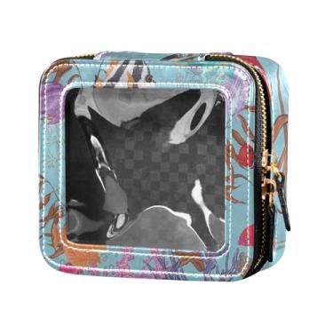 Imagem de Fitrendlovey Bolsa organizadora espaçosa de couro PU com claraboia e zíper para cosméticos em movimento, T10, one size