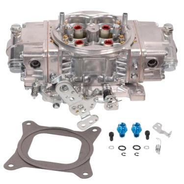 Imagem de DOOLLENCE Carburador de bomba dupla 4150 850CFM, Q-Series Drag Race/Stress Annular Booster Carburador manual de substituição para carburador Holley 4150 0-82851SA, BR67201, BR-67201 (850CFM)