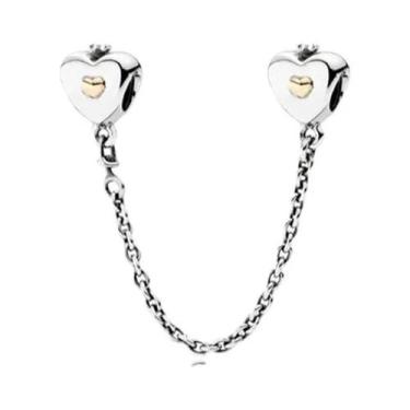 Imagem de Corrente de Prata 925 com Pingente Trevo - Para Pulseiras Pandora, A14
