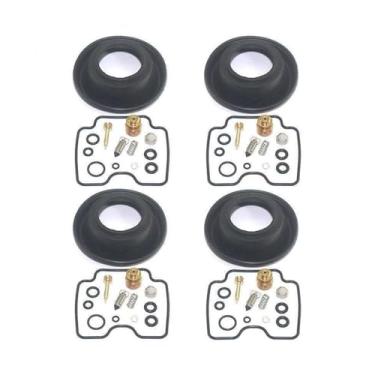 Imagem de 4SET Kit de reparo de carburador diafragma a vácuo para GSX750F Katana 1998-2006 GSF1200 2001-2006 Bandit 1200 GSX750 F GSF 1200