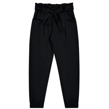 Imagem de Calça Infantil Menina Inverno Moletinho Ring Preto - Angerô-Feminino
