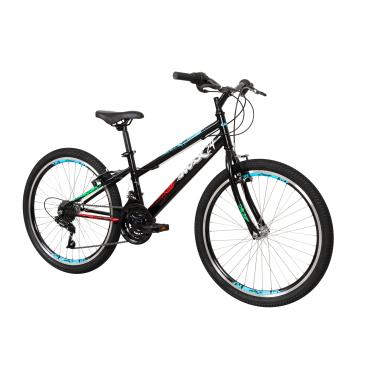 Imagem de Caloi Bicicleta Infantil Max, Aro 24, Câmbio 21 Velocidades, Preta