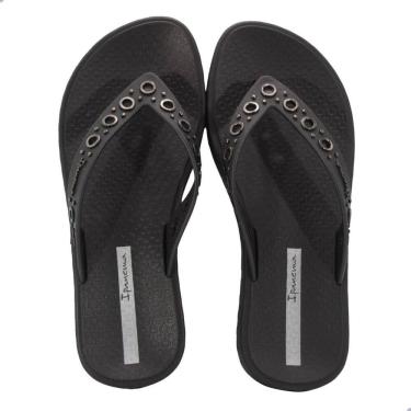 Imagem de Tamanco Ipanema Luxe Adulto Preto e Prata