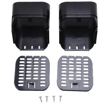 Imagem de Acessório de Extensão de Calha de 2x3 Polegadas Tipo A, Design de Prova de Animais, Círculo de Vedação de para Reforma de Drenagem Residencial, Filtro de Saída de (BLACK)