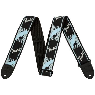 Imagem de Correia Fender Monograma Preta Cinza Azul