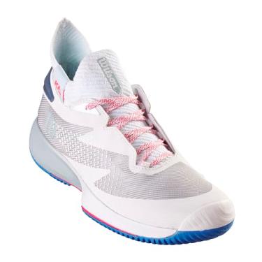 Imagem de WILSON KAOS Rapide SFT Tênis feminino, Branco/Spray de resfriamento/azul francês, 37