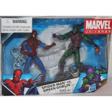 Imagem de Marvel Universe 3 3/4 Inch Exclusive Action Figure 2Pack SpiderMan Vs. Green Goblin