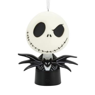 Imagem de Hallmark Enfeite de Natal de Jack Skellington de O Pesadelo Antes do Natal da Disney Tim Burton com luz