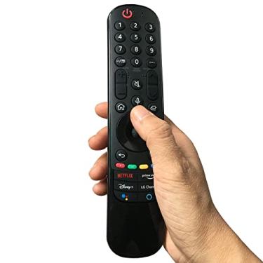 Imagem de AN-MR21GA AN-MR21GC Controle remoto de substituição IR para LG Smart TV 43NANO 50UP 55NANO 60UP 65NANO 70UP 75NANO 86NANO série OLED com teclas Netflix PrimeVideo [Sem voz, sem função de ponteiro]