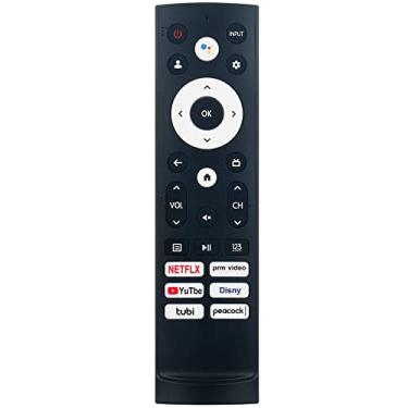 Imagem de Controle remoto de voz de substituição ERF3M90H adequado para Hisense Android TV 85U7H 75U8H 55U75H 75U75H 65U8H 55U7H 65U7H 55U8H 65U7H 75U7H 75A62GUA 65A66GUA 50A53FUA 50A62 GUA 55A66GUA 43A53FUA