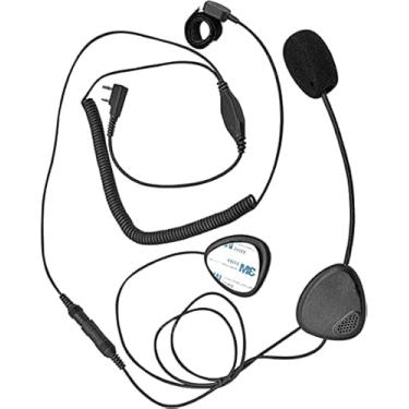 Imagem de WODASEN Fone de ouvido para capacete, kit de rádio para motocicletas, com microfone Push to Talk para Baofeng UV-5R Kenwood WOUXUN Linton PUXING Walkie Talkies de 2 pinos