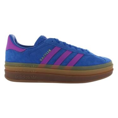 Imagem de adidas Tênis feminino multiesportivo para uso ao ar livre, Azul/roxo/azul (chiclete), 36 BR