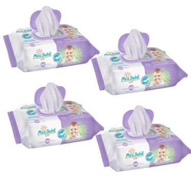 Imagem de Kit C4 Meu bebê Soft Toalhas Umedecidas C100  Hygieline
