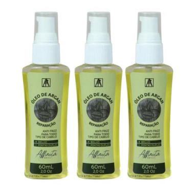 Imagem de Kit C3 Óleo Argan Capilar Reparação 60ml  Affinitá Brasil - Affinita B
