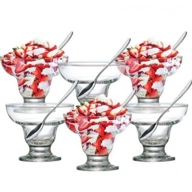 Imagem de Conjunto Para Sobremesa Ruvolo New Cancun - 12 Peças Inox E Transparente