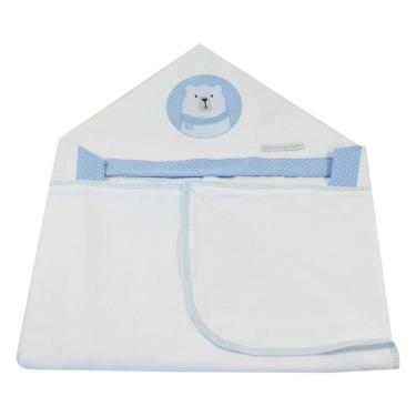 Imagem de Toalha De Banho Em Malha Urso Polar Azul