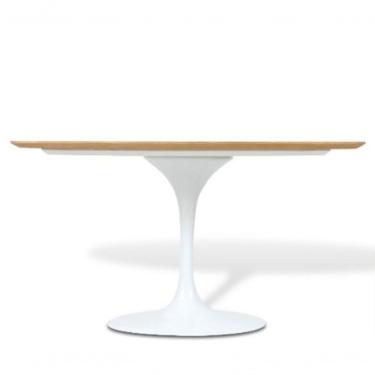 Imagem de Mesa De Jantar Tulipa Oval 244X137cm Freijó Branco
