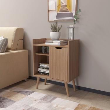 Imagem de Aparador Balcão Mesa Para Café/Bar Multifuncional Amendoa