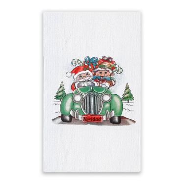 Imagem de Pano De Prato Natal Gigante Algodão 75cm X 52cm