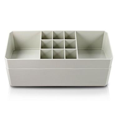 Imagem de Organizador De Maquiagem, Porta Jóias De 2 Andares Linha Loft Black Friday Cinza