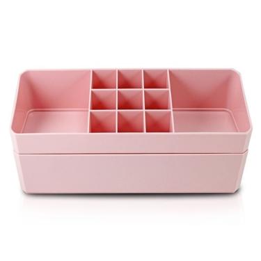 Imagem de Organizador De Maquiagem, Porta Jóias De 2 Andares Linha Loft Black Friday Rosa