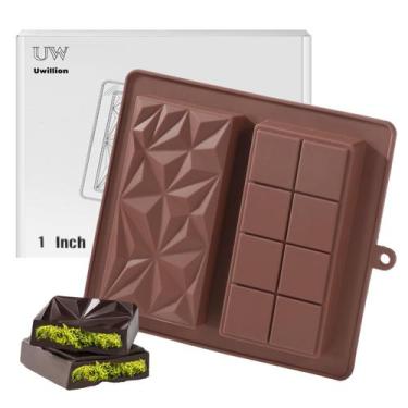 Imagem de Molde de barra de chocolate UWILLION Deep Chocolate Bar Pistachio