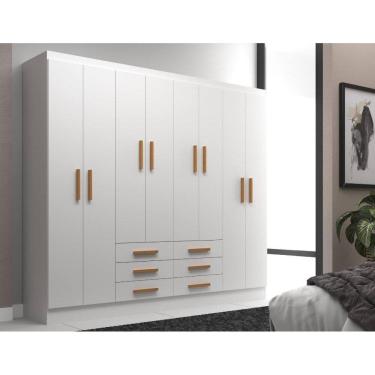Imagem de Guarda Roupas Paris 8 Portas 6 Gavetas