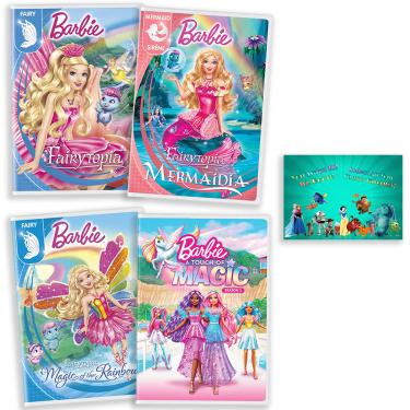 Imagem de Generic Coleção De Dvds Animados Da Barbie: Série Completa "Barbie: O Toque Magia" / Fairytopia Fairytopia: A Magia Sereia, Arco-Íris + Incluindo Um Cartão Arte Bônus