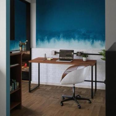 Imagem de Mesa de Escritório Monteiro I Nogal 150 cm - Mobly