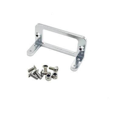 Imagem de URIMPAVIDO 1PC RC Boat Servo Mount Bracket Aluminum Alloy Servo Install Holder Mount for RC Boat Ship Airplane DIY Model Toy Servo Bracket Parts (Silver)