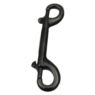 Imagem de menolana Fivela de fecho de pressão com parafuso de extremidade dupla para mergulho BCD Scuba Metal Marine Chain Clip Fastener para balde de ração agrícola, 115 Mm Preto