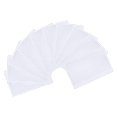 Imagem de Vctitil 100 Peças 3X Lupas Fresnel Lente Cartão De Crédito Lupa Bolso Transparente Auxílio Leitura Auxiliar Marcador, 8 X 5,5 Cm