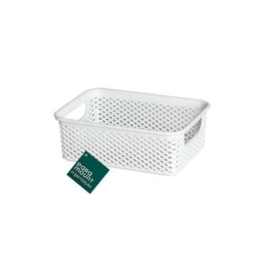 Imagem de Cesto Organizador Branco 17x12x6 Cm Linea