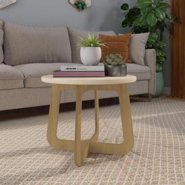 Imagem de Mesa de Centro Jasmin Artely, Off White/Carvalho