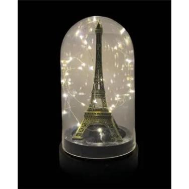 Imagem de Luminária Abajur Cúpula Torre Eiffel Paris 24cm