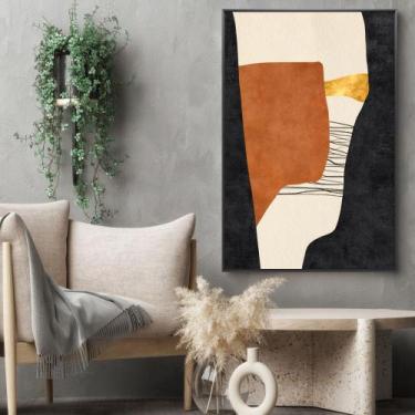 Imagem de Quadro Decorativo Abstrato Convexo - MeMoldura, Chassi Borda Infinita,