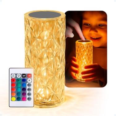 Imagem de Abajur Quarto Luminária Led De Mesa Criado Mudo Recarregável Touch Cabeceira De Quarto Luz Estudos (Luminaria 360 Cilindro)